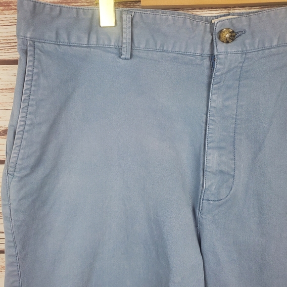 Flint & Tinder Size 36 Mens 365 Lake Blue Chino Khaki Shorts - Picture 2 of 9